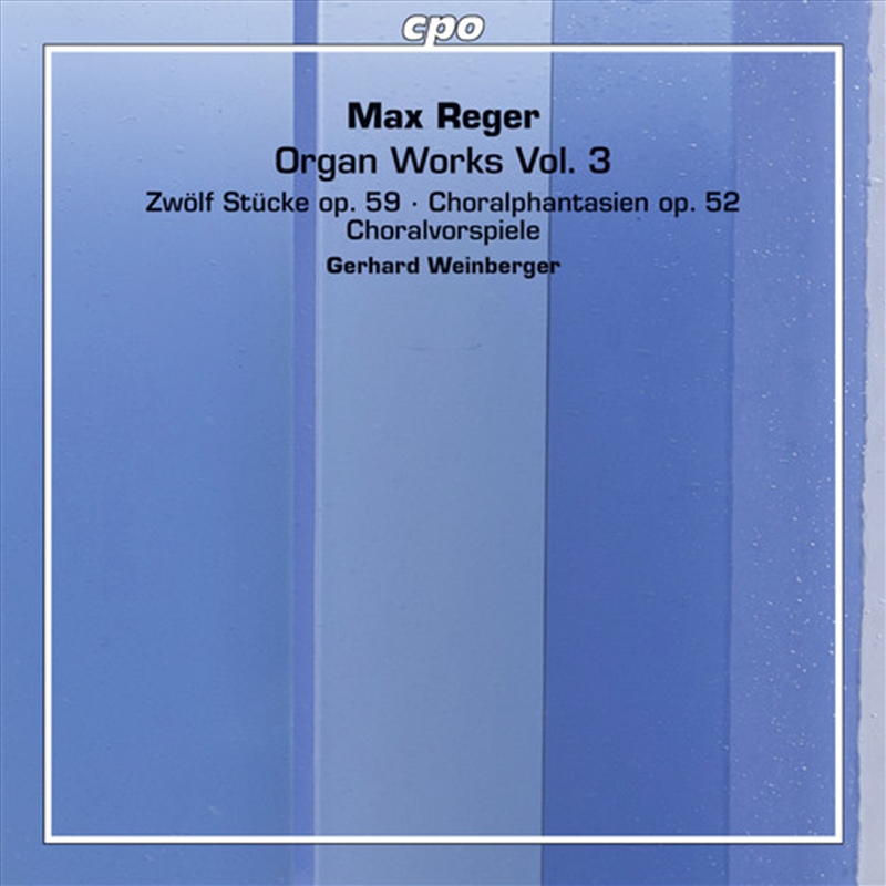 Reger: Organ Works 3/Product Detail/Classical