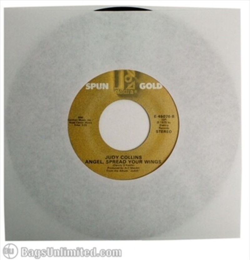 Bags Unlimited S7WR - 7 Inch 45 RPM Paper Record Sleeve - 100 Count (White)/Product Detail/Storage