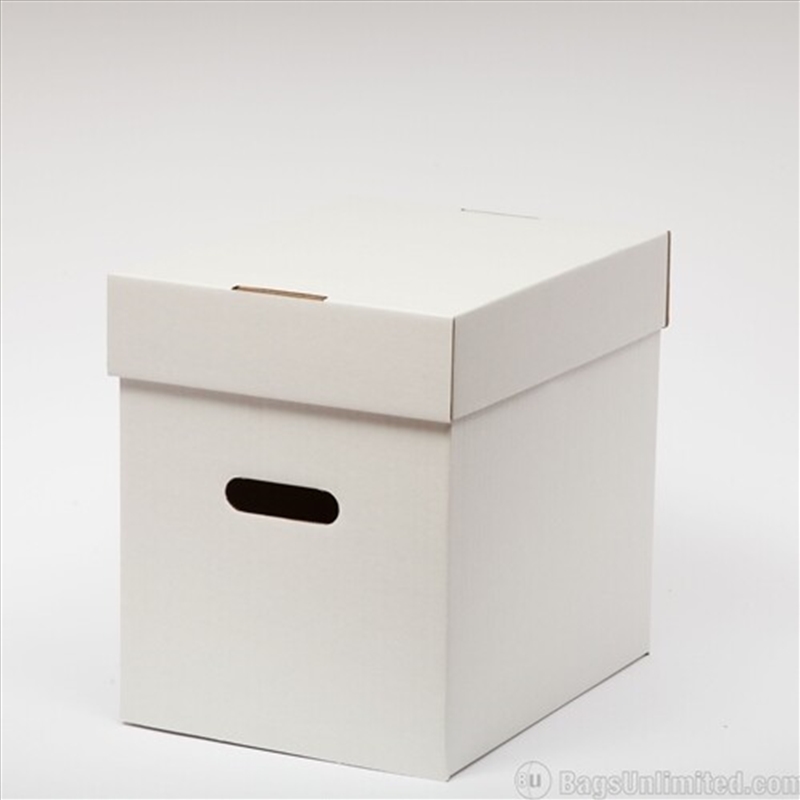 Bags Unlimited XLP65 12 Inch LP Record Cardboard Storage Box with Lids 5 Pack (White)/Product Detail/Storage