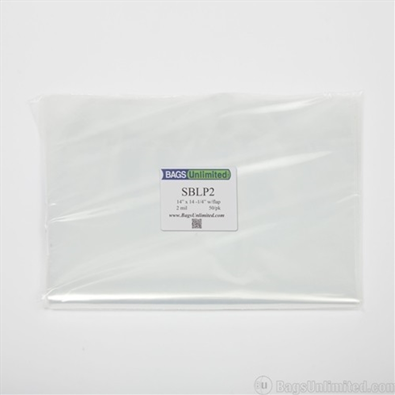 Bags Unlimited SBLP2 - 12 Inch LP Box Set Sleeve - Flap - 2 mil - 50 CNT (Clear)/Product Detail/Storage