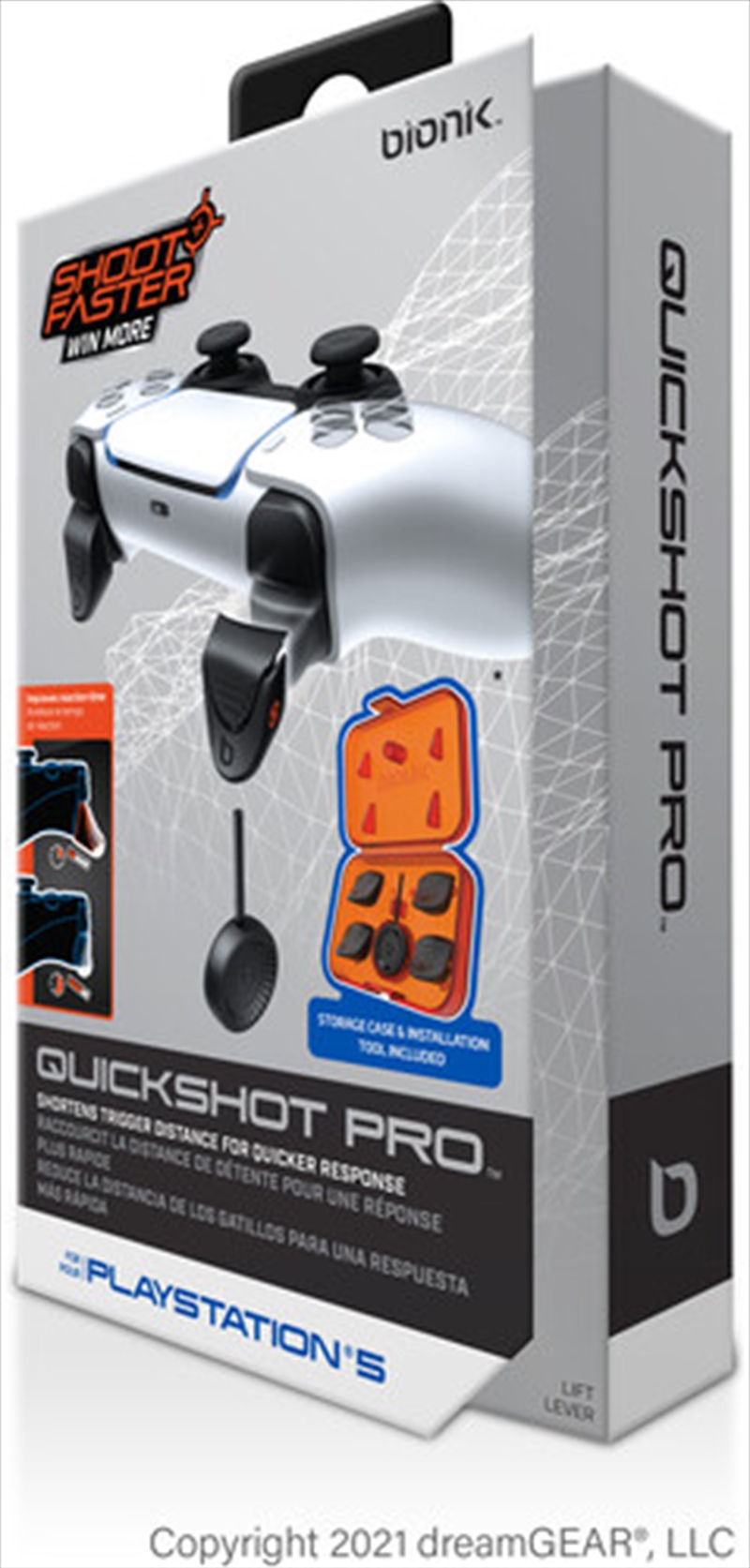 Bionik BNK-9059 PS5 QuickShot Pro - Custom Trigger Stops - Fast Shooter Triggers/Product Detail/Consoles & Accessories