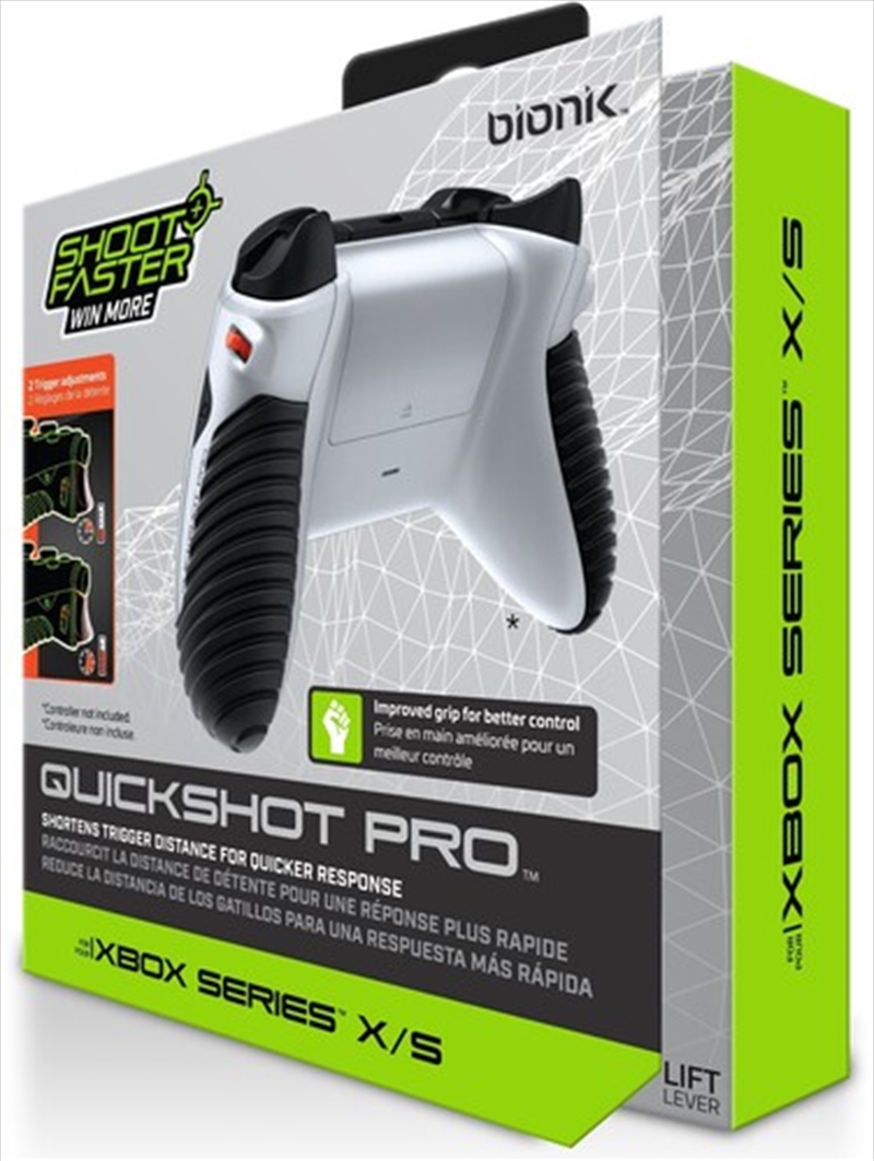 Bionik BNK-9074 - Xbox Series XS - QuickShot Pro with Grips & Trigger Lock/Product Detail/Consoles & Accessories