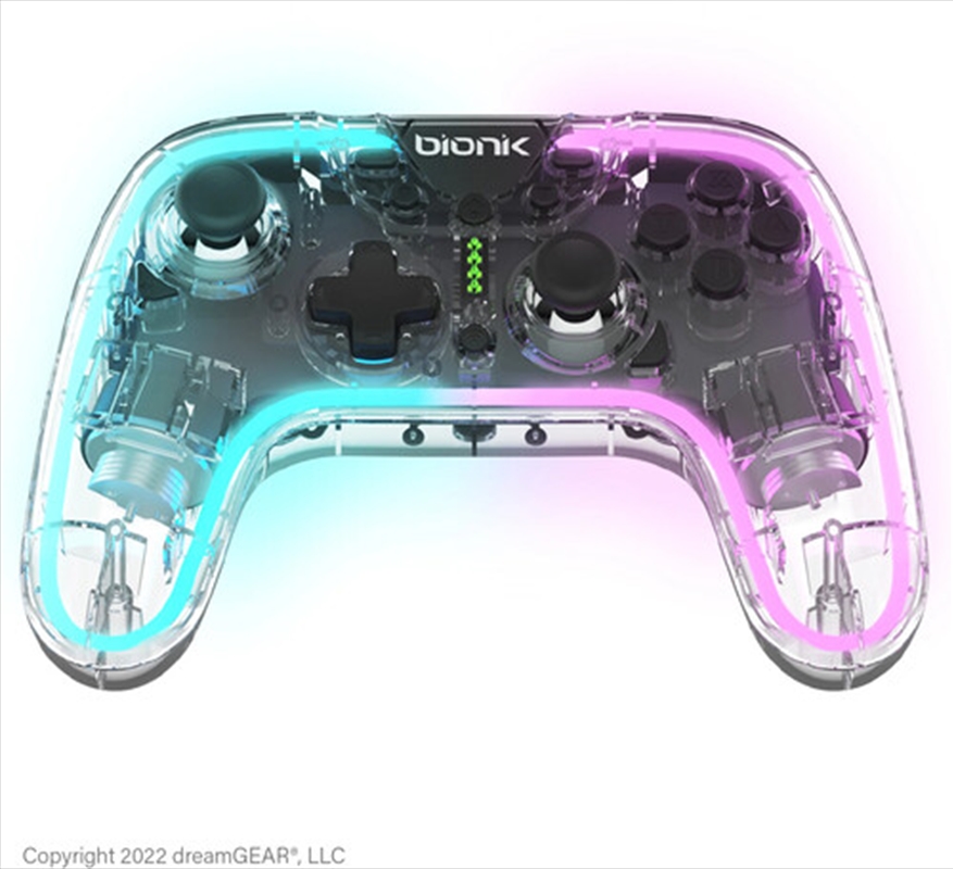 Bionik - BNK-9099 Nintendo Switch Neoglow Wireless RGB Controler (Clear)/Product Detail/Consoles & Accessories