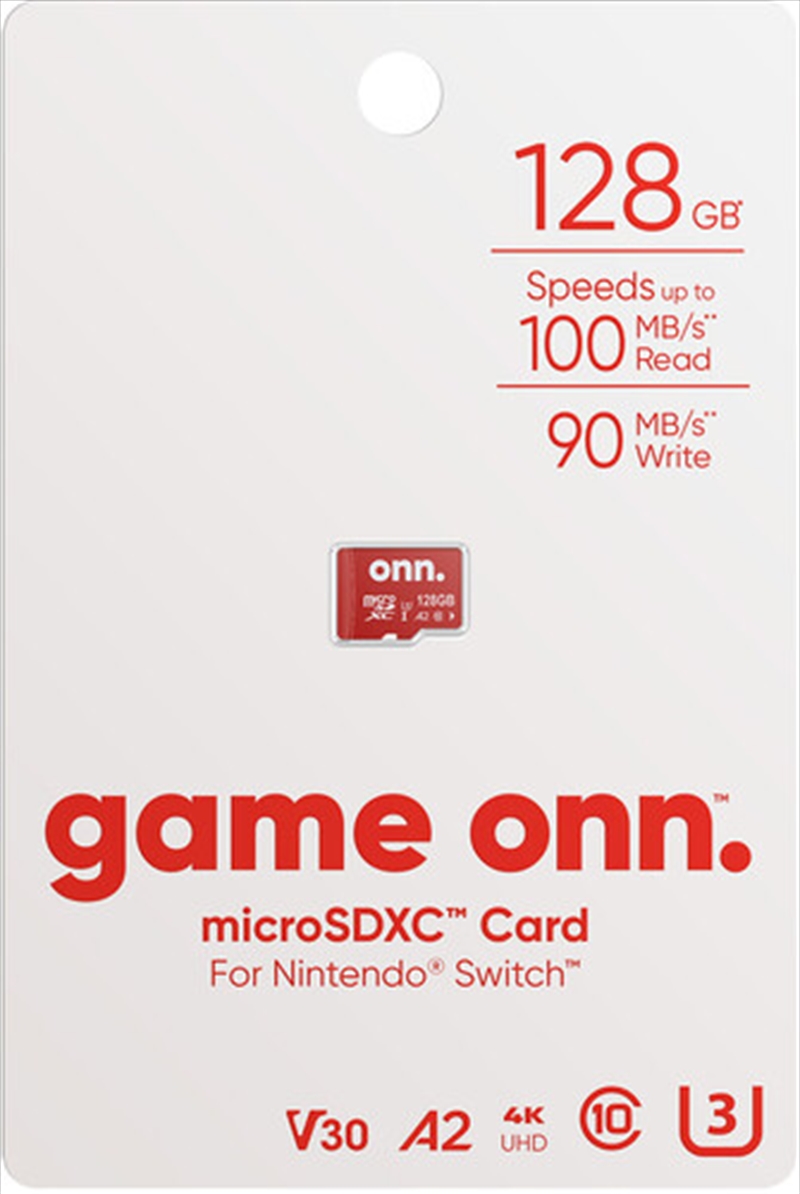 onn. 128 GB microSDXC U3 Memory Card for Nintendo Switch/Product Detail/Consoles & Accessories
