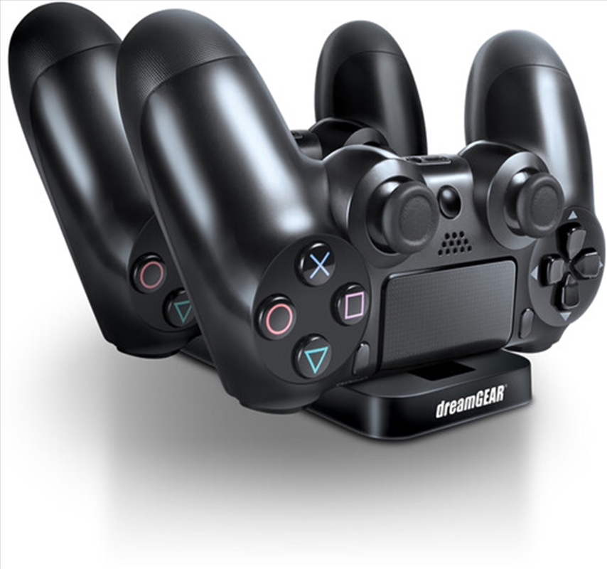 DreamGear DGPS4-6432 PS4 Dual Power Dock Controllers Charging Dock (Black)/Product Detail/Consoles & Accessories