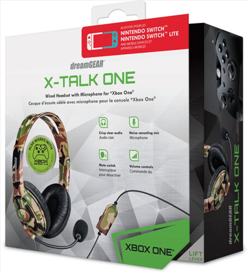 DreamGear DGXB1-6618  Xbox One X-Talk Game Headset - Boom Mic - (Camo)/Product Detail/Gaming Headphones & Headsets