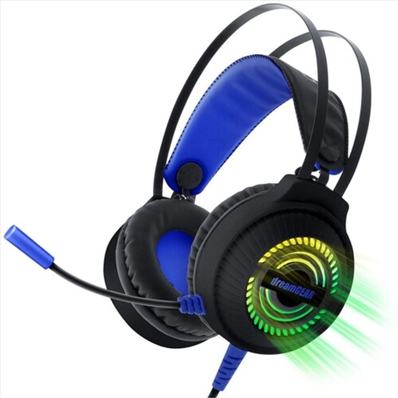 Dreamgear DGPS5-7402 GRX-500 Game Headset RGB LED Playstation 5 & PS4 (Black & Blue)/Product Detail/Gaming Headphones & Headsets