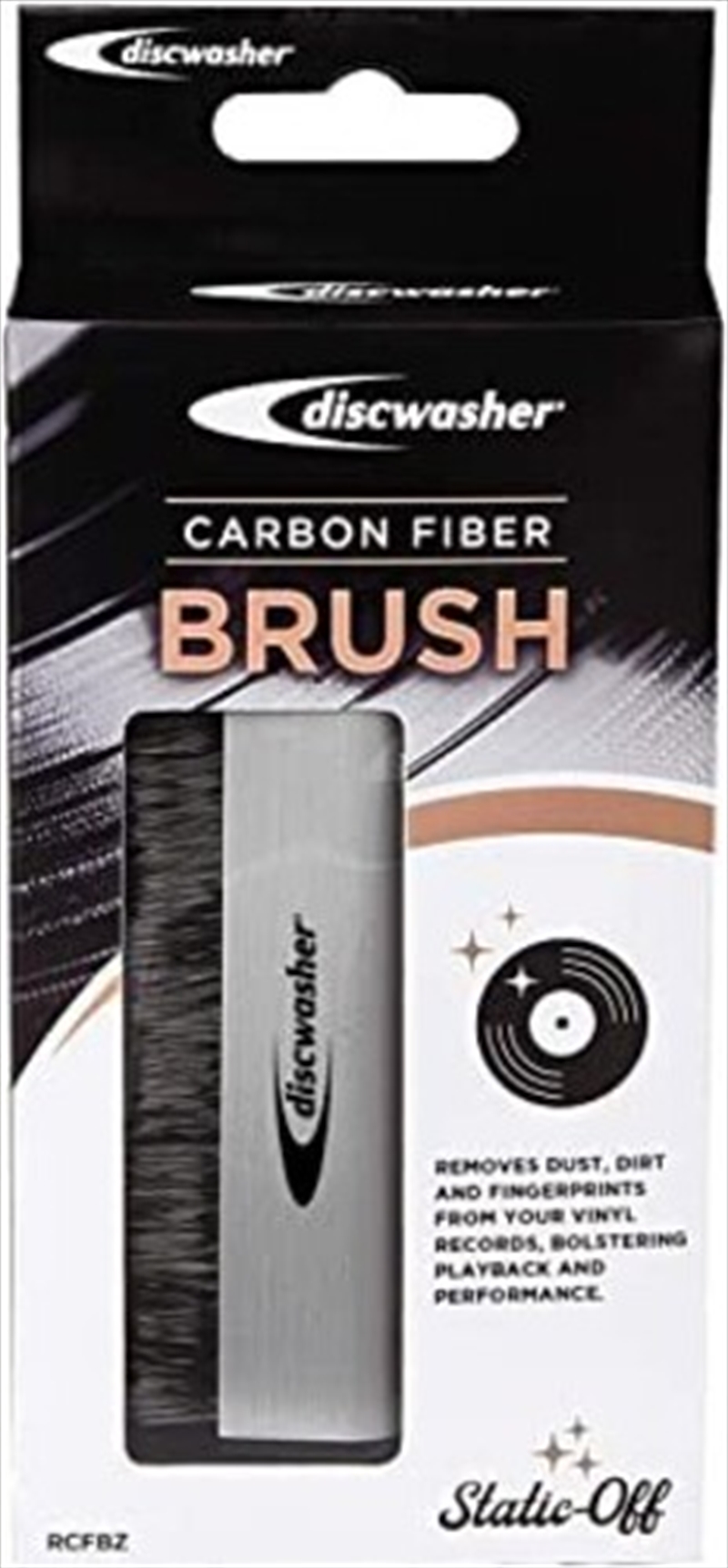 Discwasher RDCFBZ Carbon Fiber Vinyl Record Cleaning Anti-Static Brush (Silver)/Product Detail/Cleaners