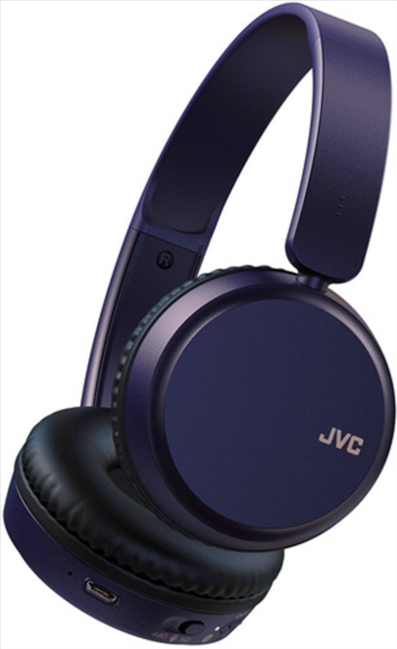 JVC HA-S36WA Bluetooth 5.2 Headphones Lightweight Over Ear (Blue)/Product Detail/Headphones