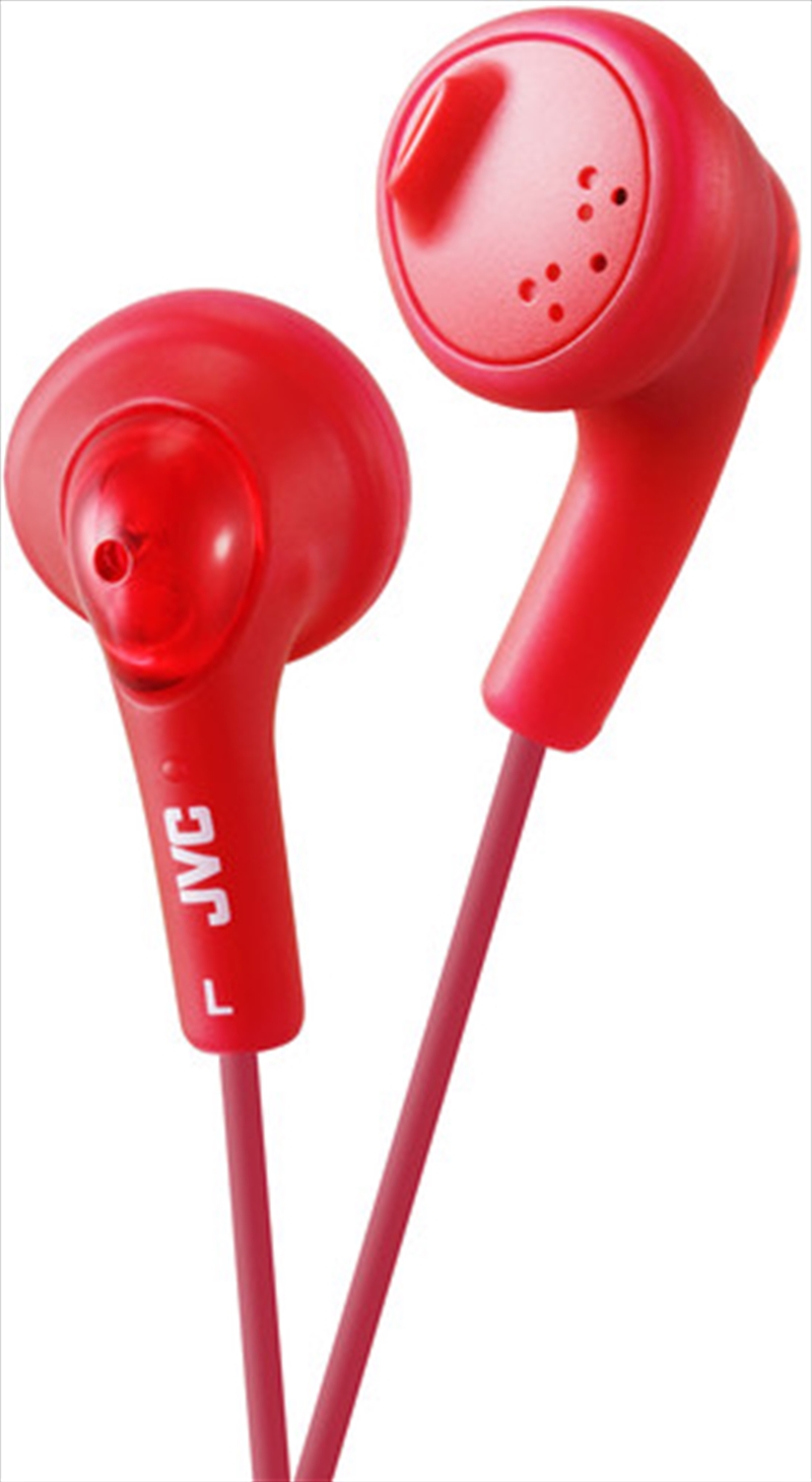 JVC HA-F160-R-K Gumy Earbud Headphones (Raspberry Red)/Product Detail/Headphones