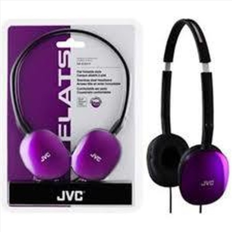 JVC HAS160V Flats Lightweight Folding Headphones On Ear (Violet)/Product Detail/Headphones