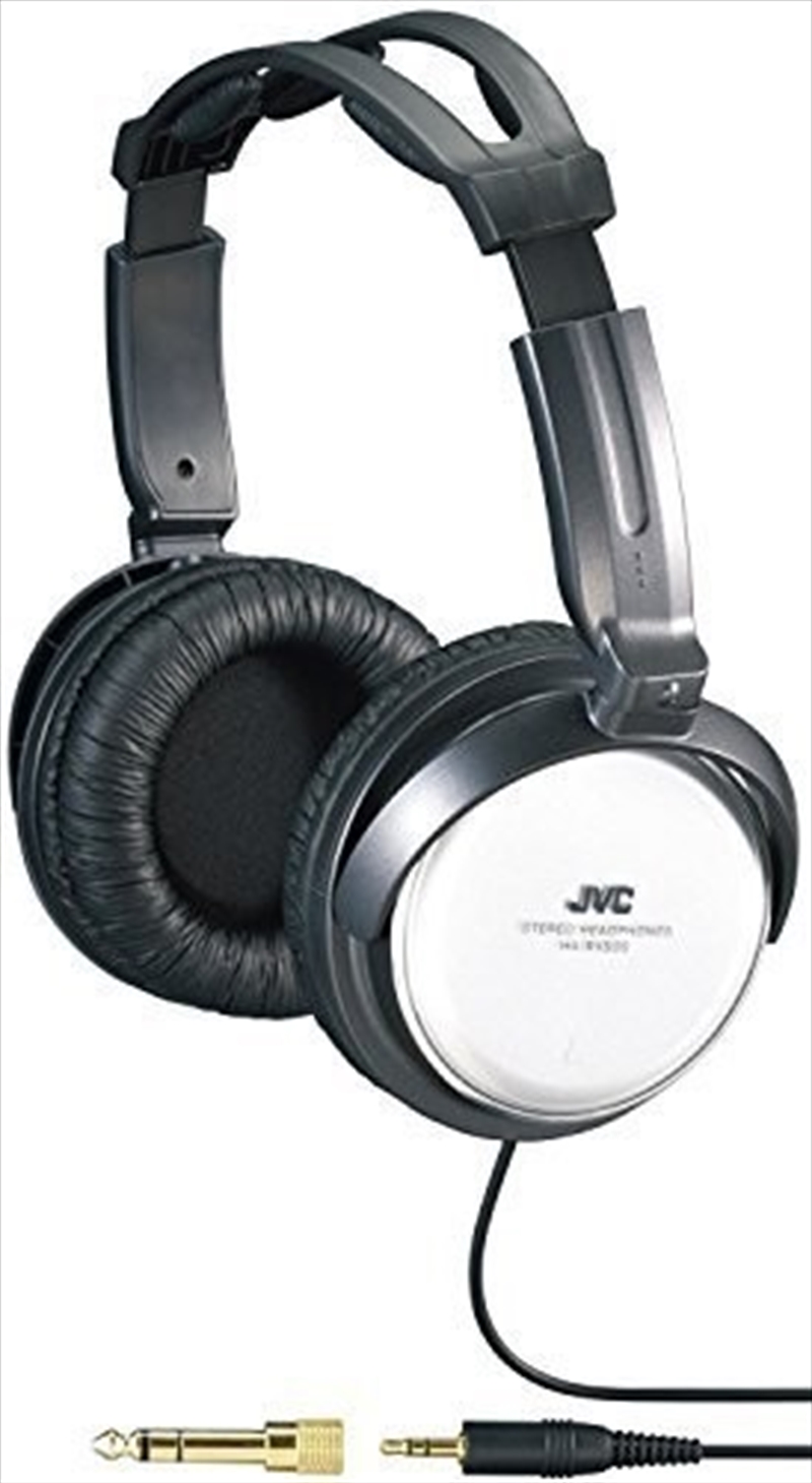 JVC HARX500 Full-size Around Ear Headphone 40mm Neodymium Driver (White)/Product Detail/Headphones