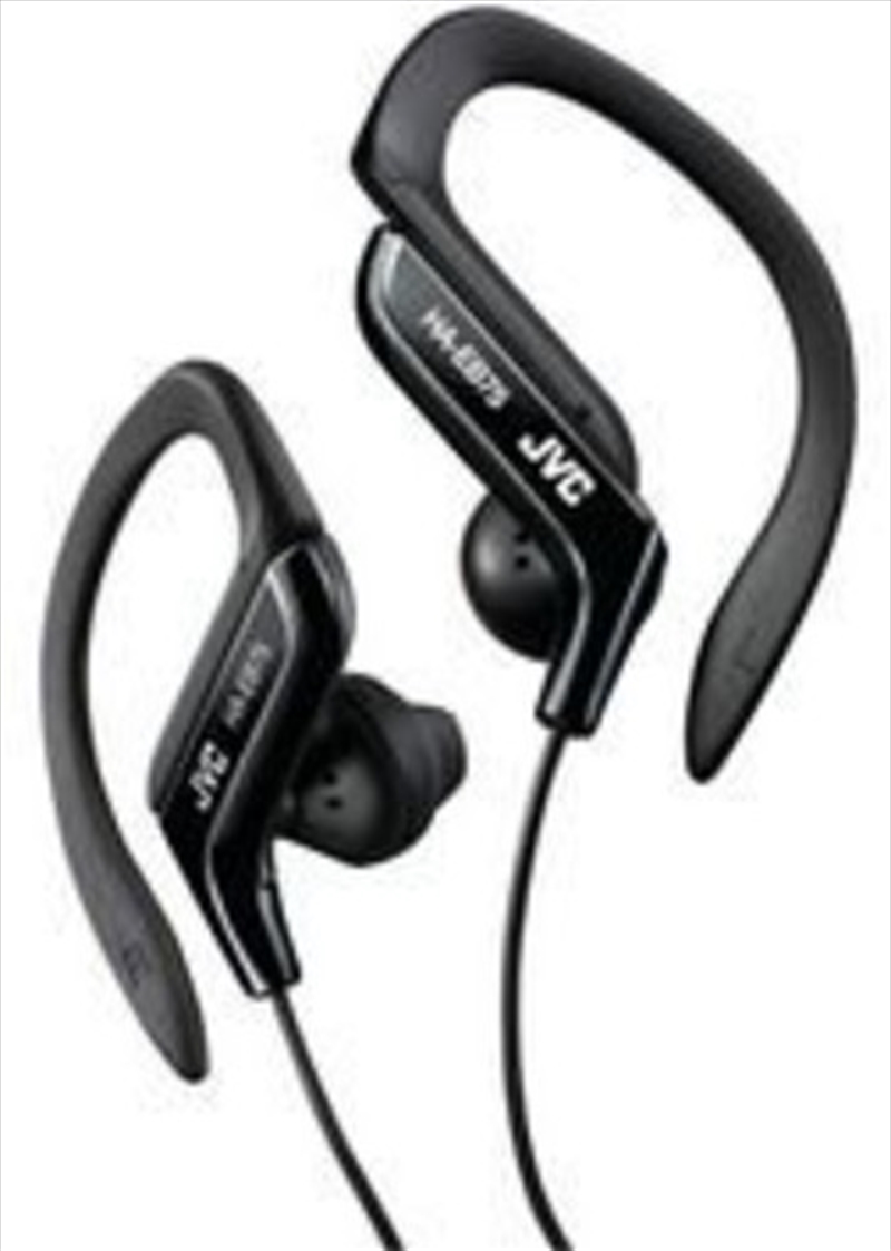 JVC Haeb75B Sport Ear Clip Earphones Adjustable Splash Proof (Black)/Product Detail/Headphones