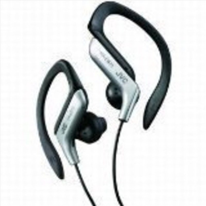 JVC Haeb75S Sport Ear Clip Earphones Adjustable Splash Proof (Silver)/Product Detail/Headphones