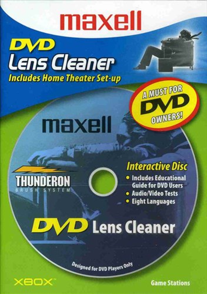 Maxell 190059 DVD-LC DVD Laser Lens Cleaner - User Guide - Home Theater Set Up/Product Detail/Cleaners