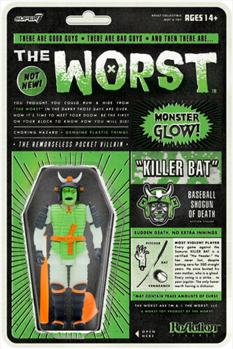 Super7 - The Worst - ReAction Figures Wave 3 - Killer Bat (Hell-Oween Glow)/Product Detail/Figurines
