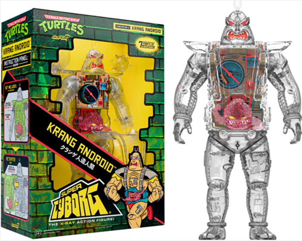 Super7 - Teenage Mutant Ninja Turtles - Super Cyborg - Krang Android (Clear) (TMNT)/Product Detail/Figurines