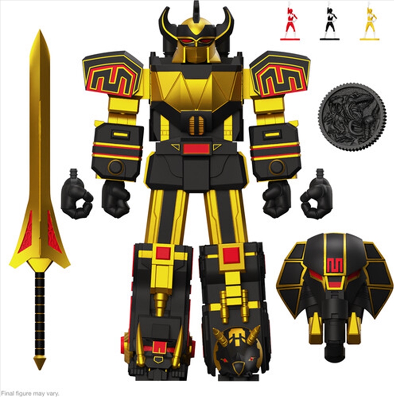 Super7 - Mighty Morphin Power Rangers - ULTIMATES! Wave 05 - Megazord (Black/Gold)/Product Detail/Figurines