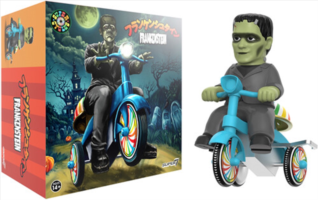 Super7 - Universal Monsters - Super Cycles - Frankenstein (Black with Blue Trike)/Product Detail/Figurines