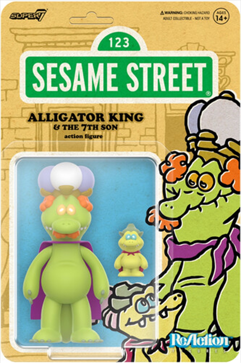Super7 - Sesame Street - ReAction Wv4 - Alligator King/Product Detail/Figurines
