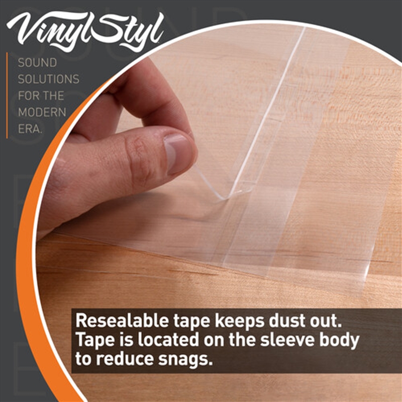 Vinyl Styl® VS-P-013 12 Inch Outer Record Sleeves - Resealable - 500 Count Bulk (Clear)/Product Detail/Storage