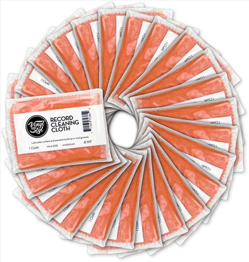 Vinyl Styl® VS-A-007 Refill Lubricated Vinyl Record Cleaning Cloths - 8"X9" 25 Count/Product Detail/Cleaners
