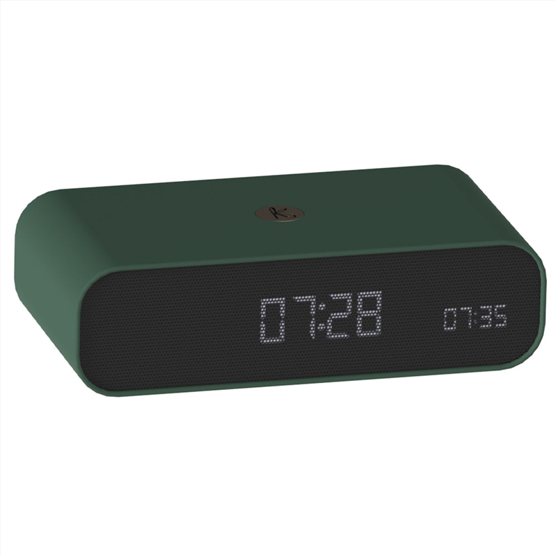 Kreafunk Wakie Alarm Clock Qi Charger + Bluetooth - Nordic Green/Product Detail/Clocks
