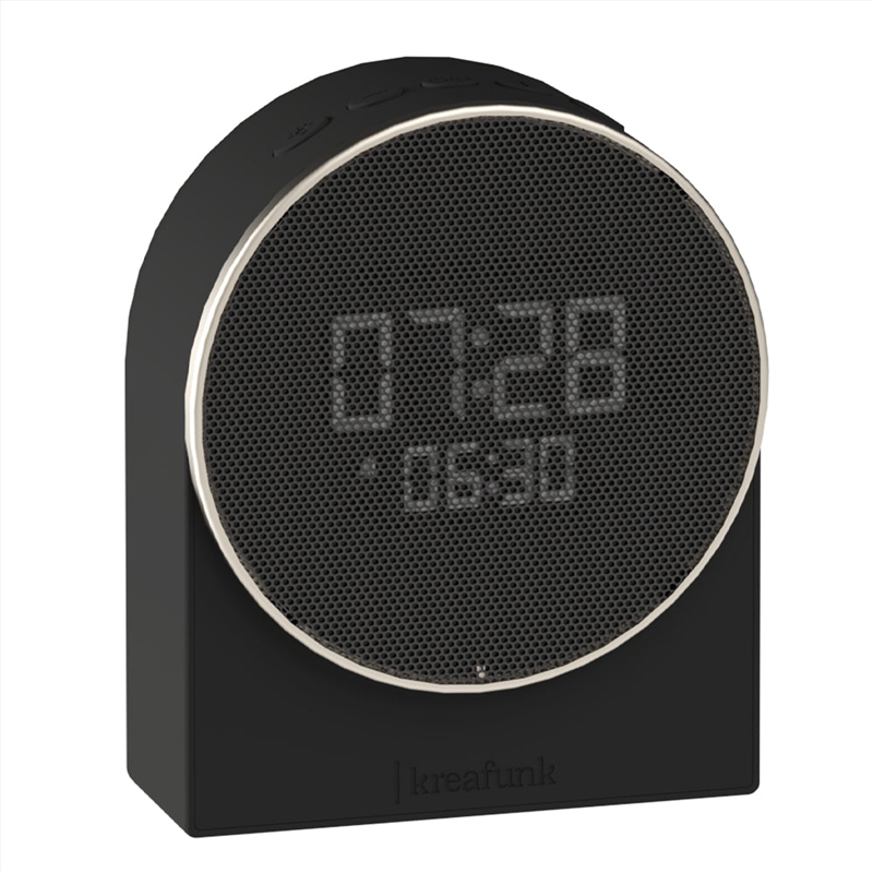 Kreafunk Ivy Alarm Clock W/ Bluetooth Speaker - Black/Product Detail/Clocks