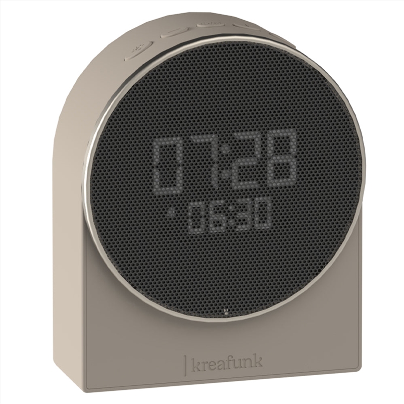 Kreafunk Ivy Alarm Clock W/ Bluetooth Speaker - Ivory Sand/Product Detail/Clocks