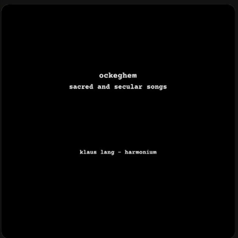 Sacred & Secular Songs/Product Detail/Classical