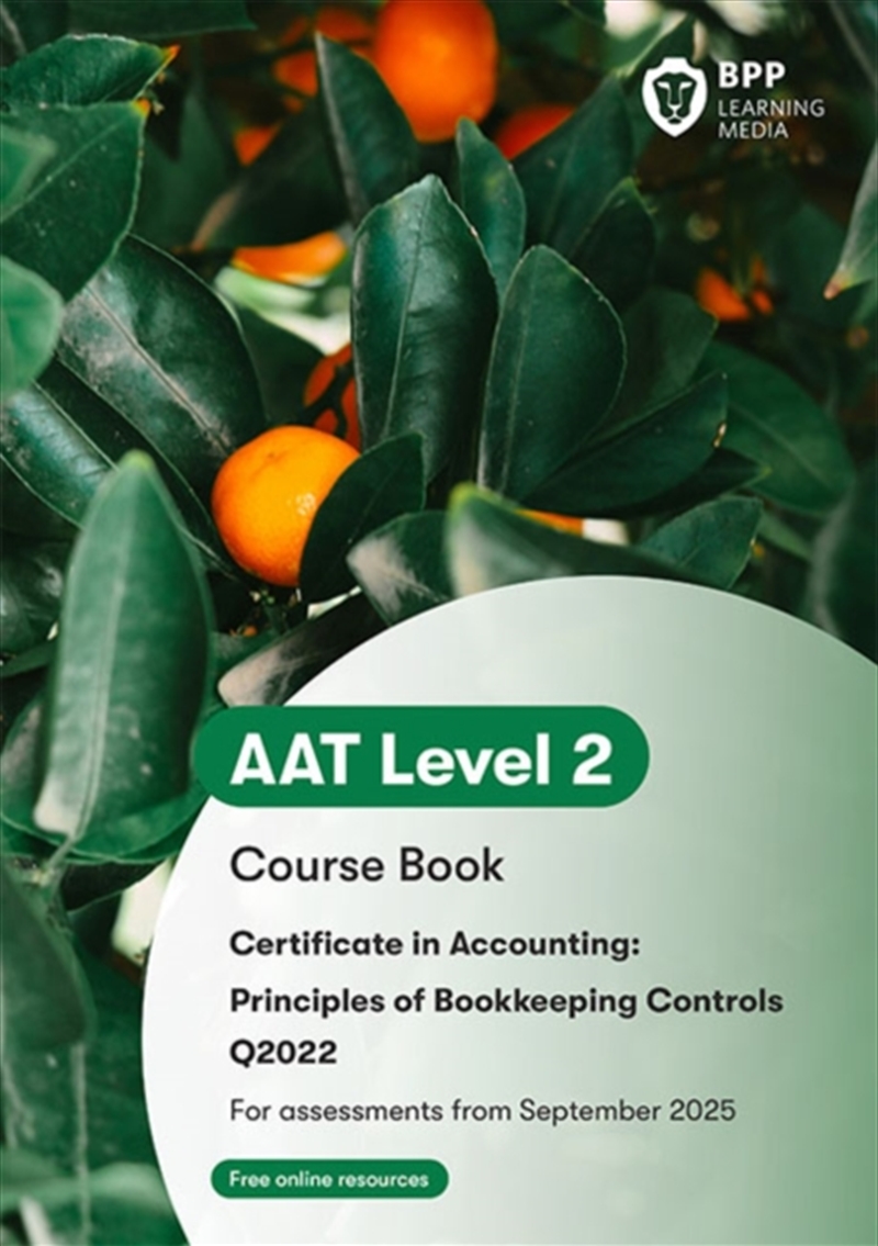 Aat Principles Of Bookkeeping Controls: Course Book/Product Detail/Accounting & Finance
