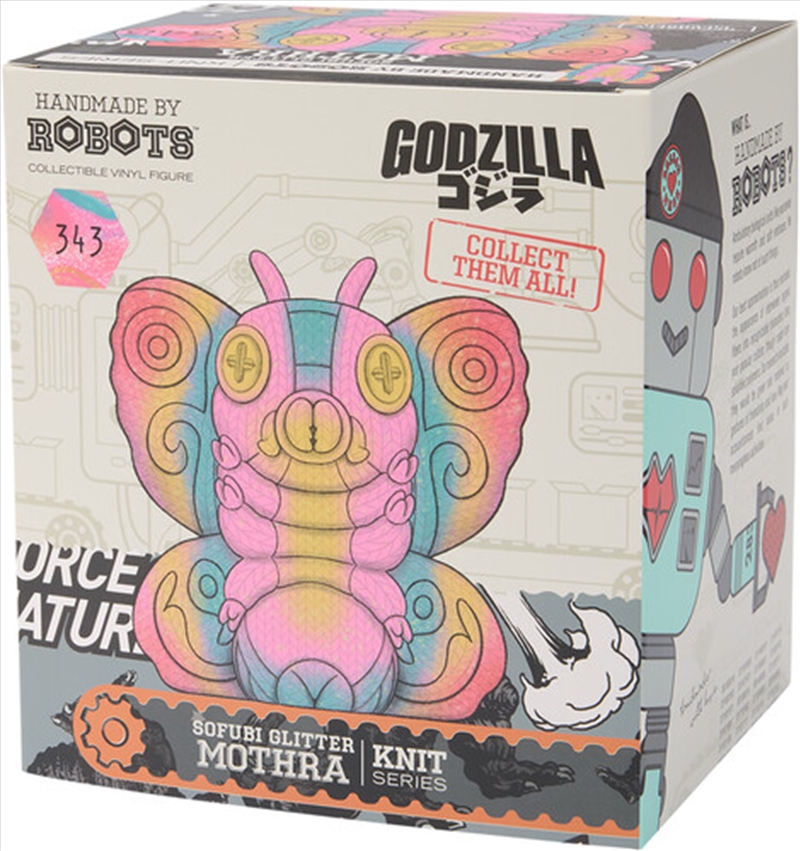 Handmade by Robots - Toho - Mothra #343 (Sofubi Spray Glitter)/Product Detail/Figurines