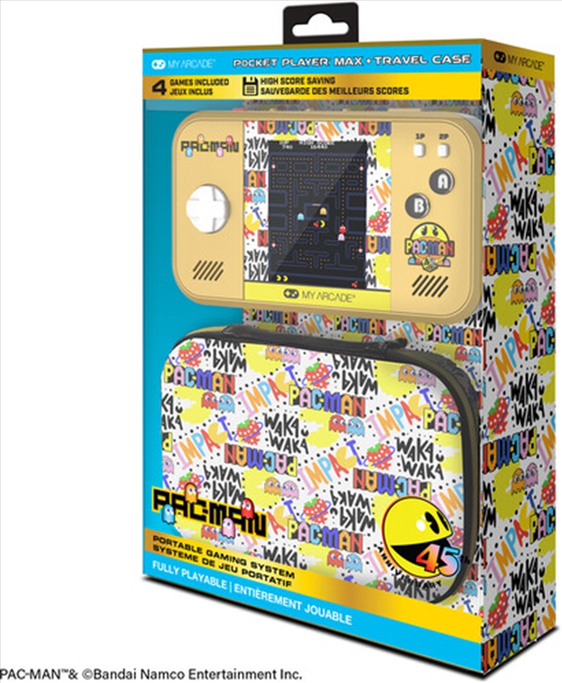 My Arcade Pac-Man 45th Anniversary Pocket Player Max Portable Handheld Gaming System/Product Detail/Consoles & Accessories