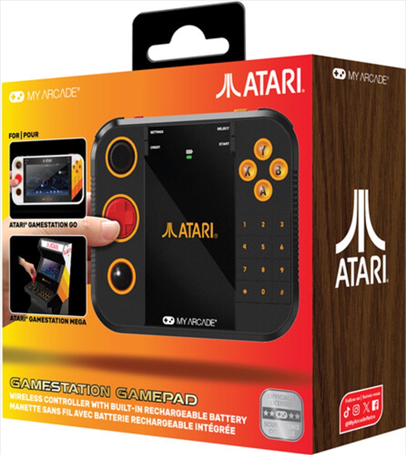 My Arcade Atari Gamestation Gamepad Wireless Controller Black/Product Detail/Consoles & Accessories