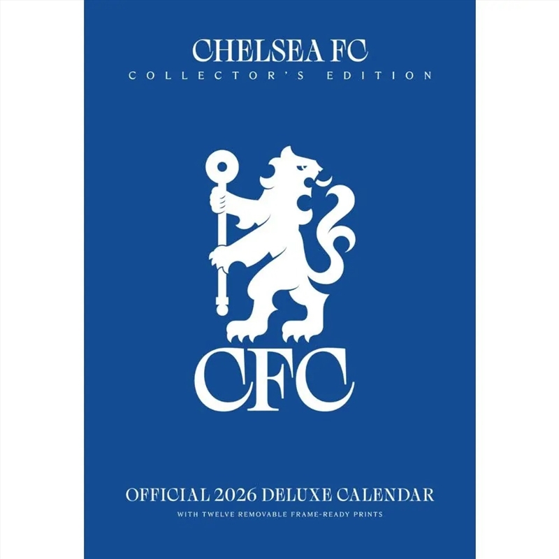 Chelsea FC 2026 A3 Deluxe Calendar/Product Detail/Calendars & Diaries