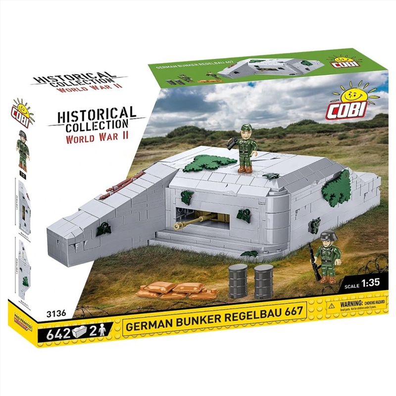 World War 2 - German Bunker Regelbau 667 Construction Set (642 Pieces)/Product Detail/Figurines