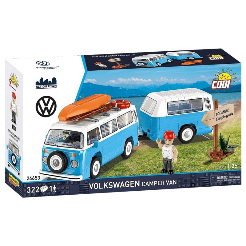 Volkswagen - T2b Camper Van Construction Set (322 Pieces)/Product Detail/Figurines