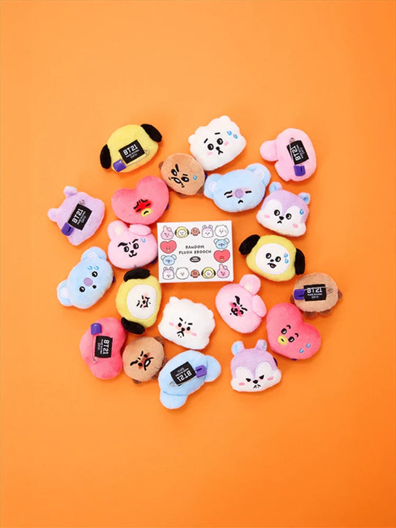 Bt21 - Today's Face Random Face Plush Brooch (1P)/Product Detail/KPOP Merch