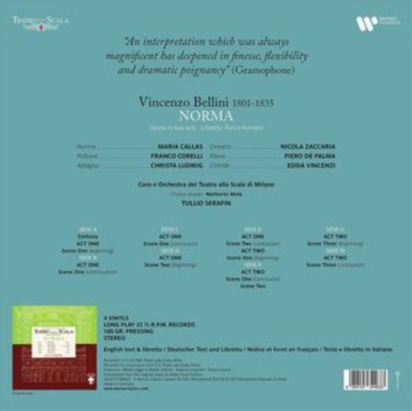 Bellini: Norma - 1960 Serafin/Product Detail/Classical
