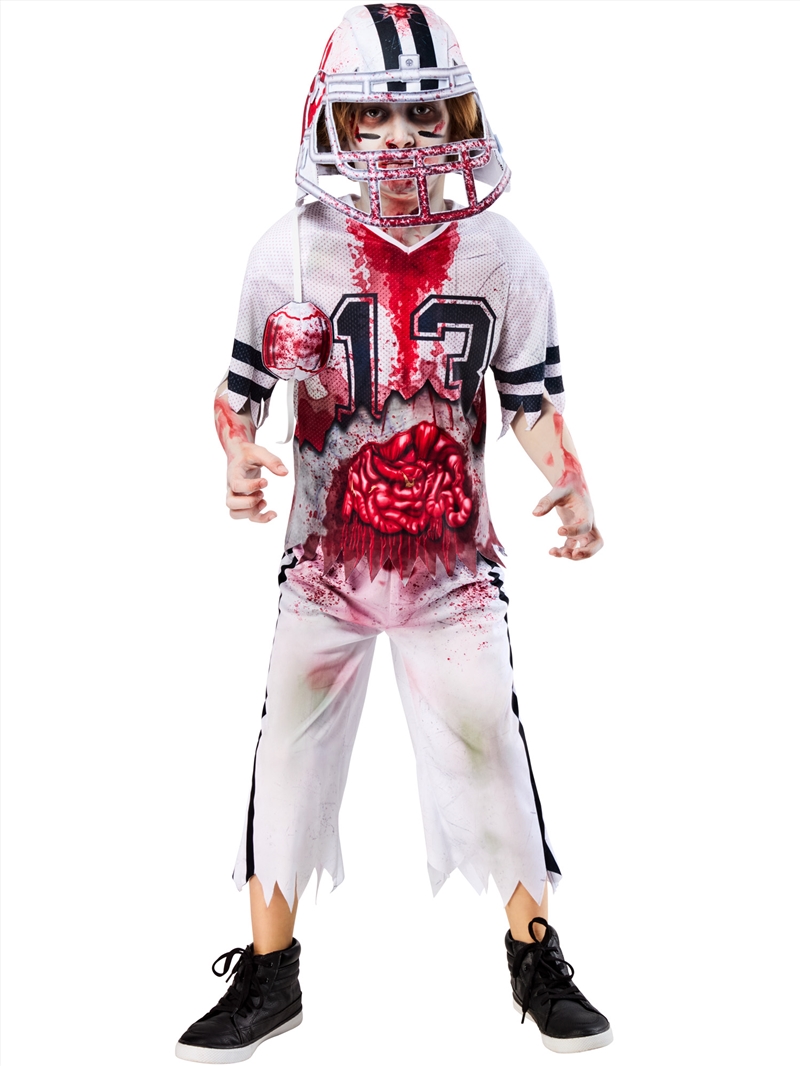 Zombie American Football Player Costume - Size S 7-8 Yrs/Product Detail/Costumes