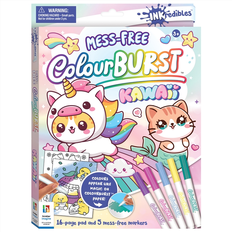 Inkredibles Colour Burst Kawaii/Product Detail/Kids Activity Books