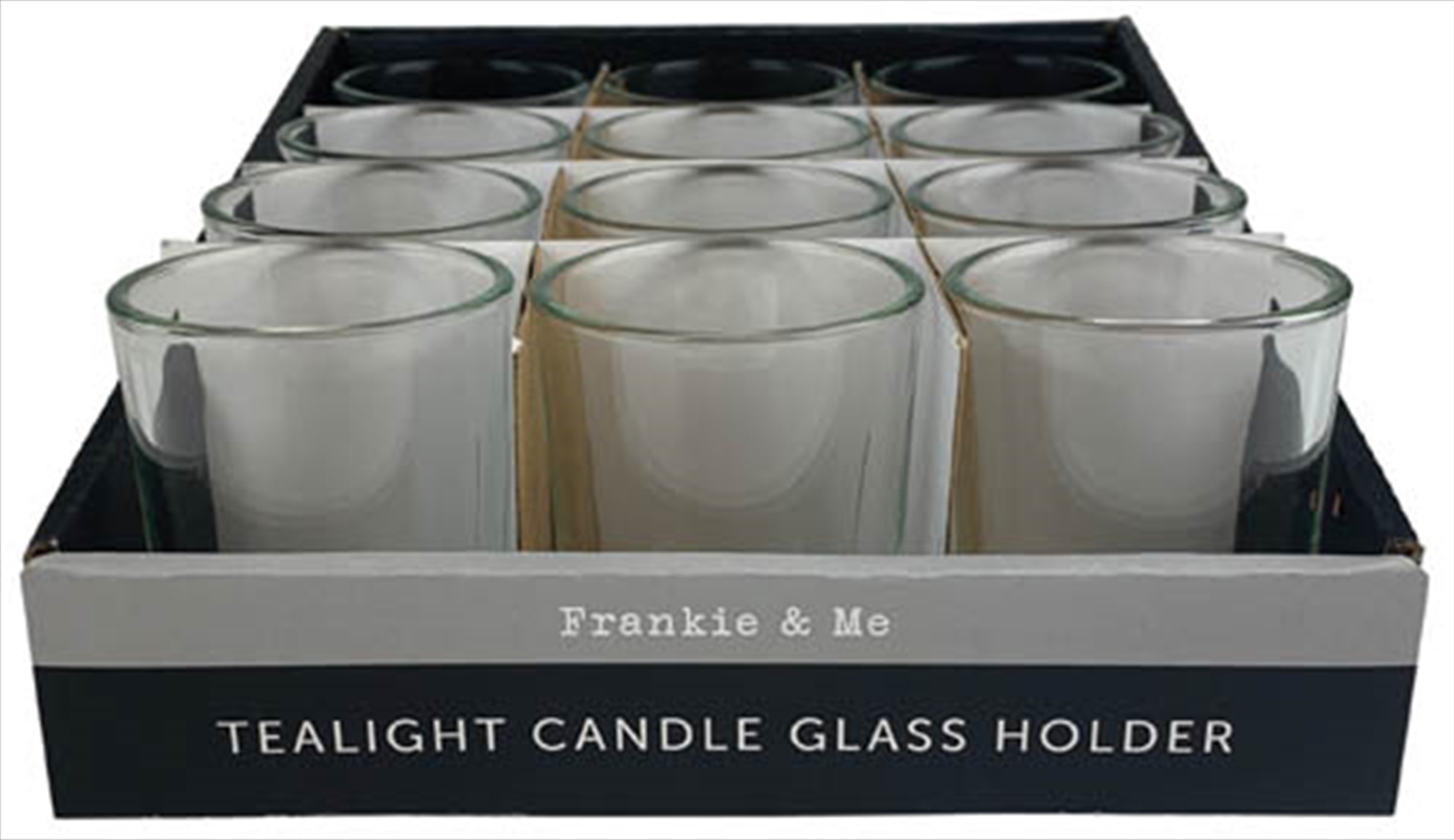 Tealight Holder Glass Tall/Product Detail/Candles