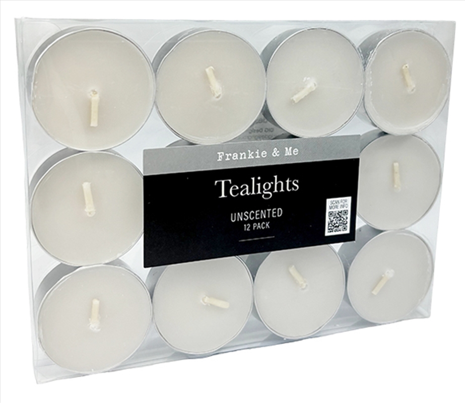 Tealight 12Pk Unscented Cream/Product Detail/Candles