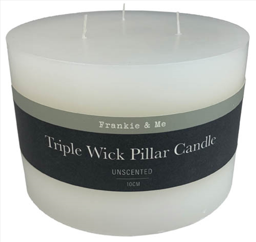 Candle Pillar Triple Wick 10 cm/Product Detail/Candles