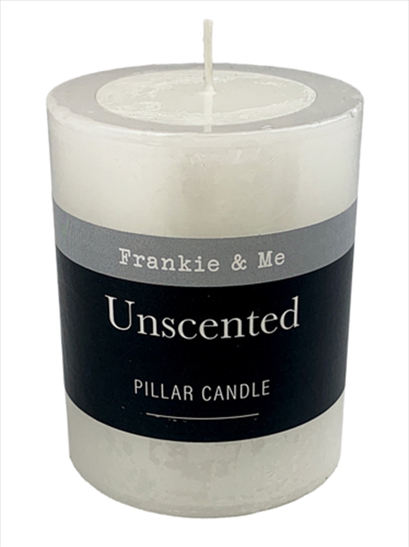 Candle Pillar 8 cm White Unscented/Product Detail/Candles