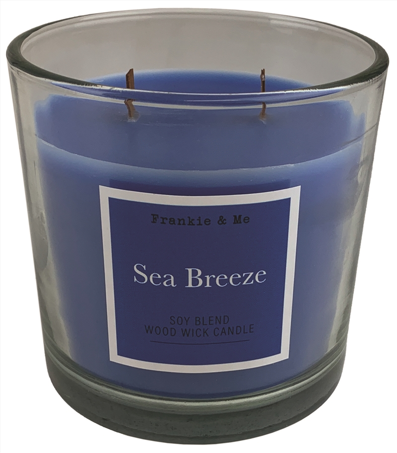 Candle 400G Sea Breeze Wood Wick Clear Glass/Product Detail/Candles