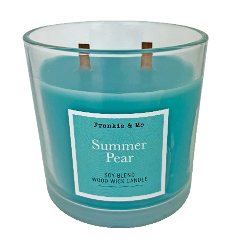 Candle 400G Summer Pear Wood Wick Clear Glass/Product Detail/Candles