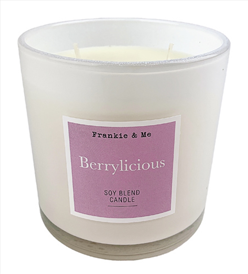Candle 400G Berrylicious White Glass/Product Detail/Candles