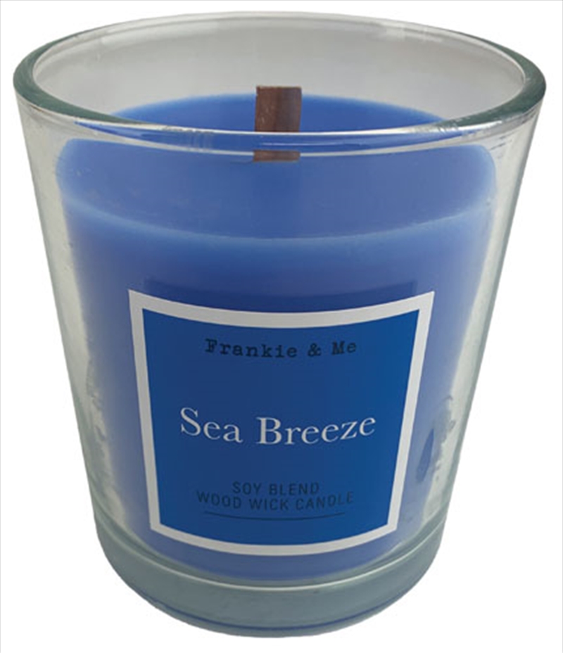 Candle 295G Sea Breeze Wood Wick Clear Glass/Product Detail/Candles