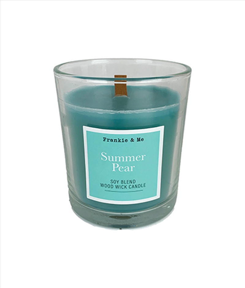 Candle 295G Summer Pear Wood Wick Clear Glass/Product Detail/Candles